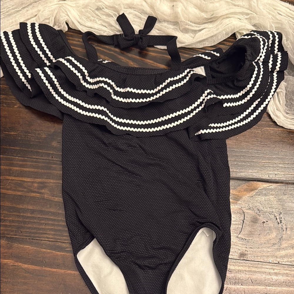 Janie and Jack ruffled Kids One Piece